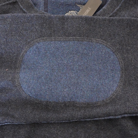 NWT Raffi Men's Vanise Venley 100% Cotton Henley Sweater Midnight Blue Size M - Picture 10 of 10